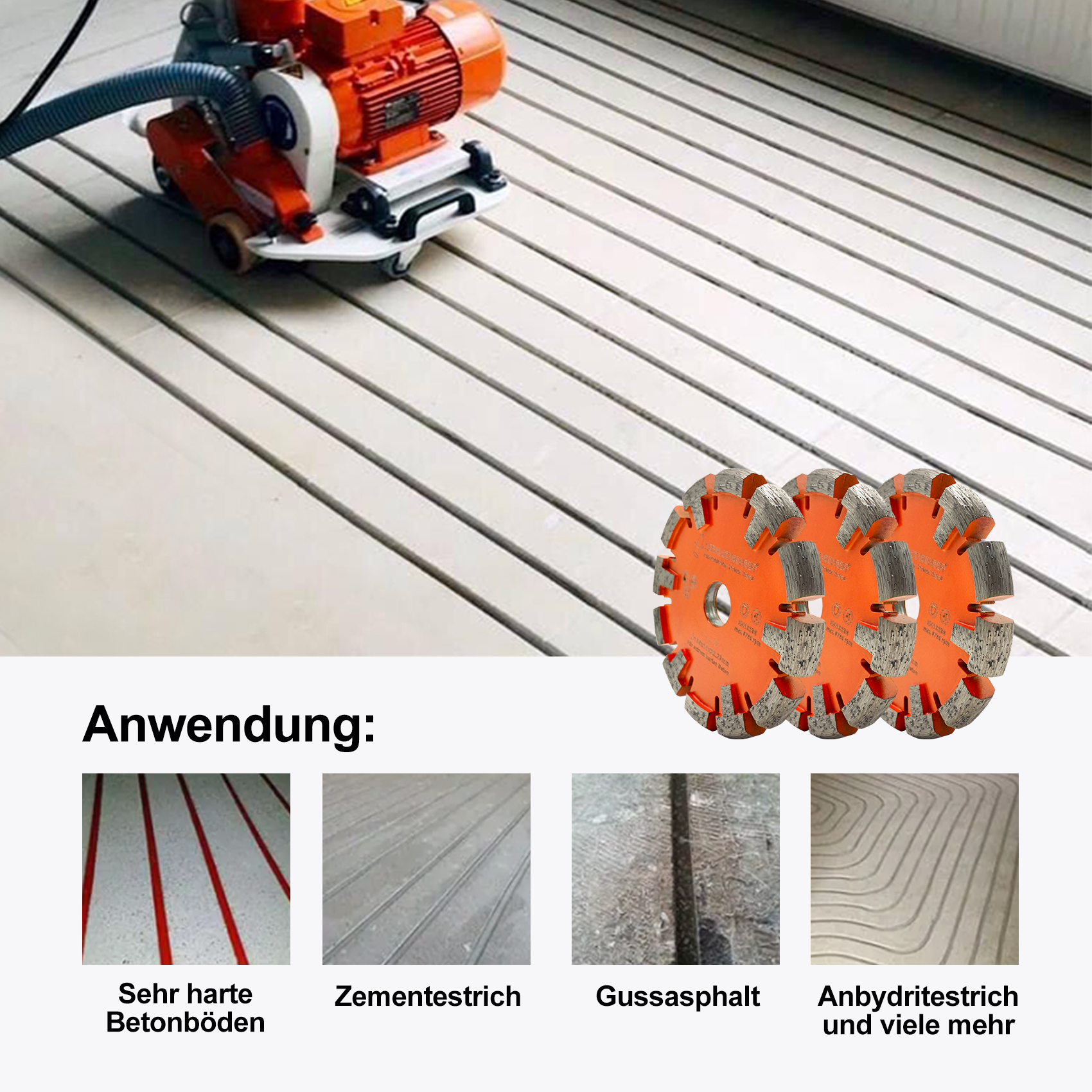 Diamant Frässcheibe ECKIG Ø 130 mm