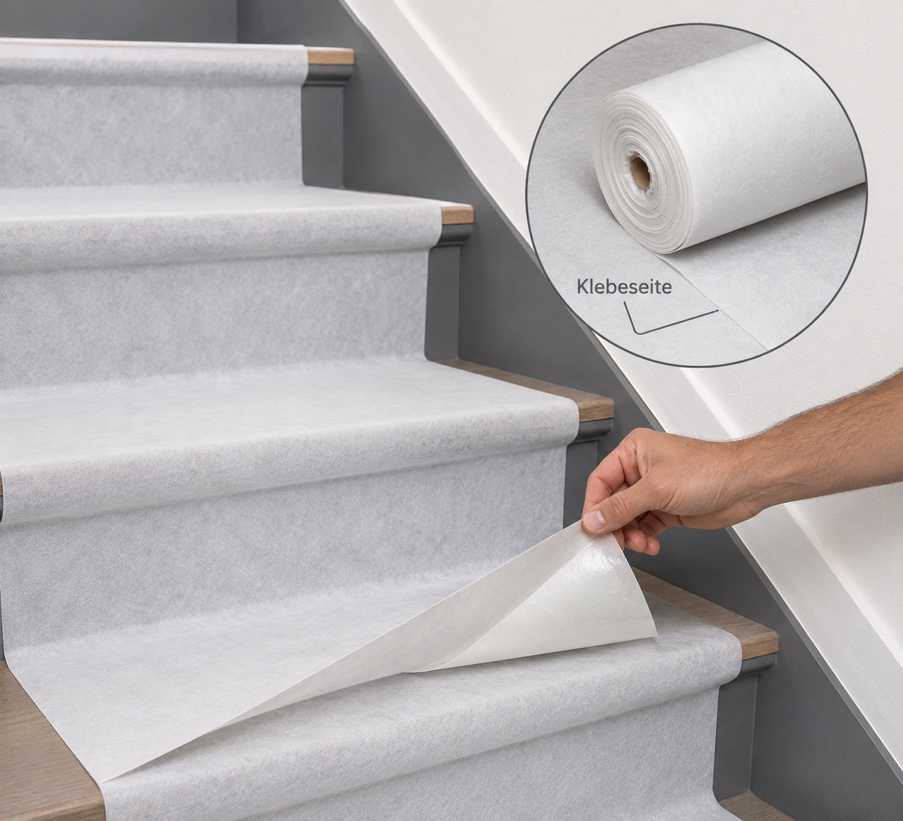 Zelfklevend schildersvlies - Afdekvlies wit 160 g/m²