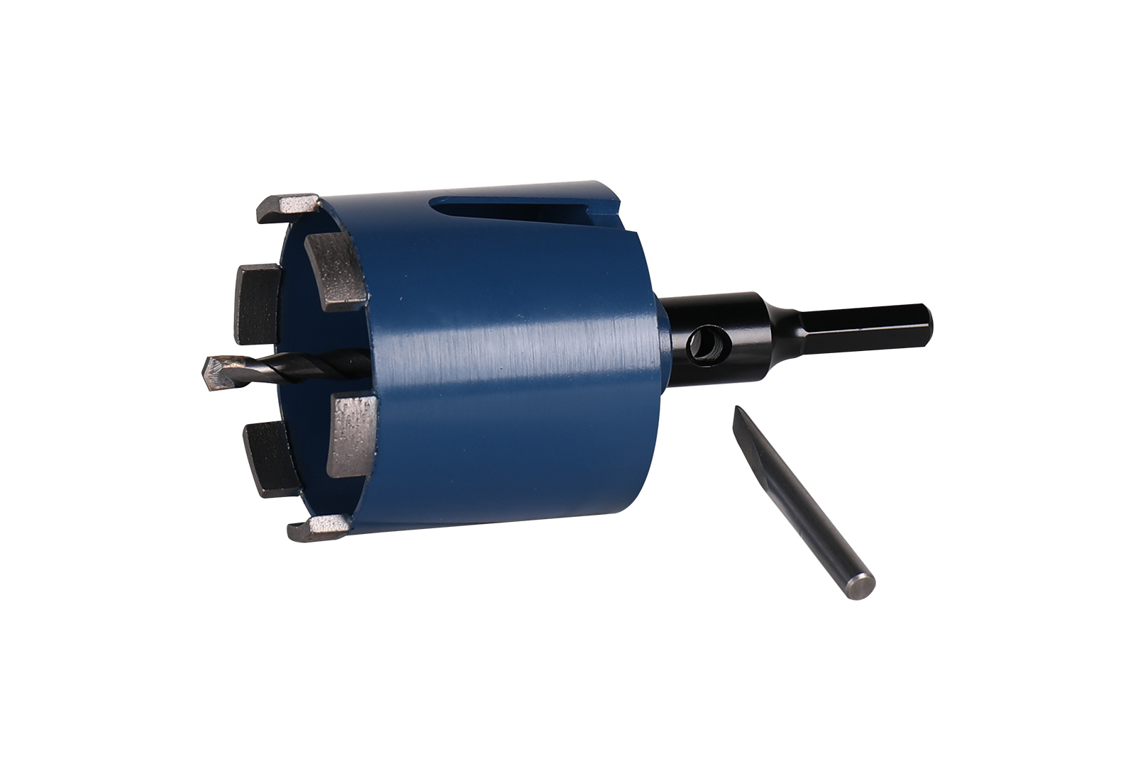 Adapter Sechskant auf M16 mit Zentrierbohrer 8x120 mm und Treibkeil