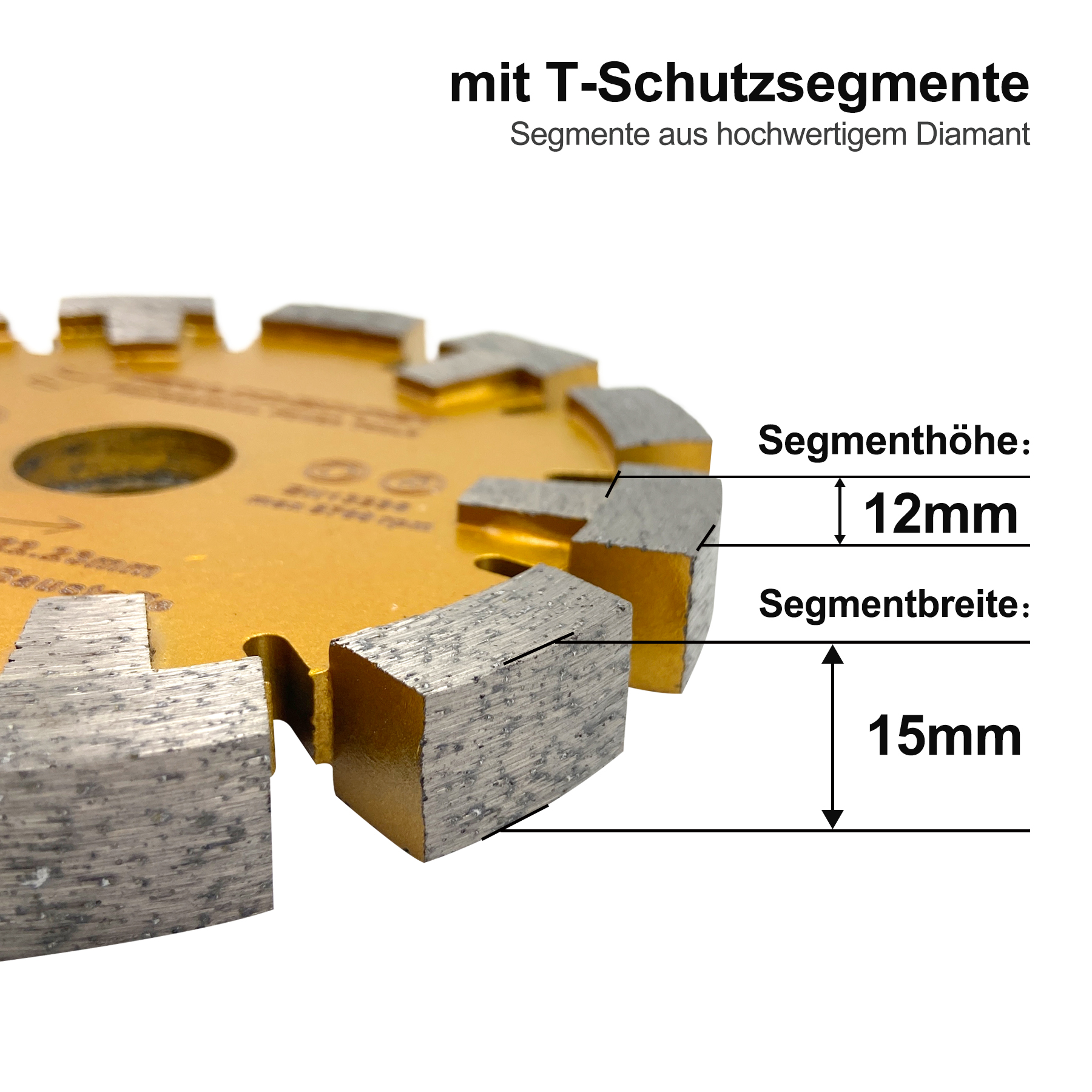 Diamant Frässcheibe ECKIG Ø 130 mm