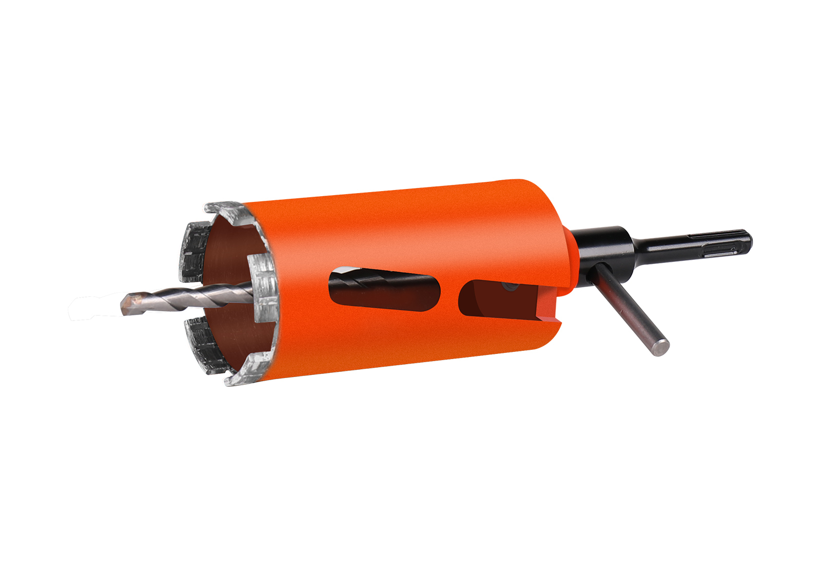 Adapter SDS Plus auf M16 mit Zentrierbohrer 8x230 mm und Treibkeil