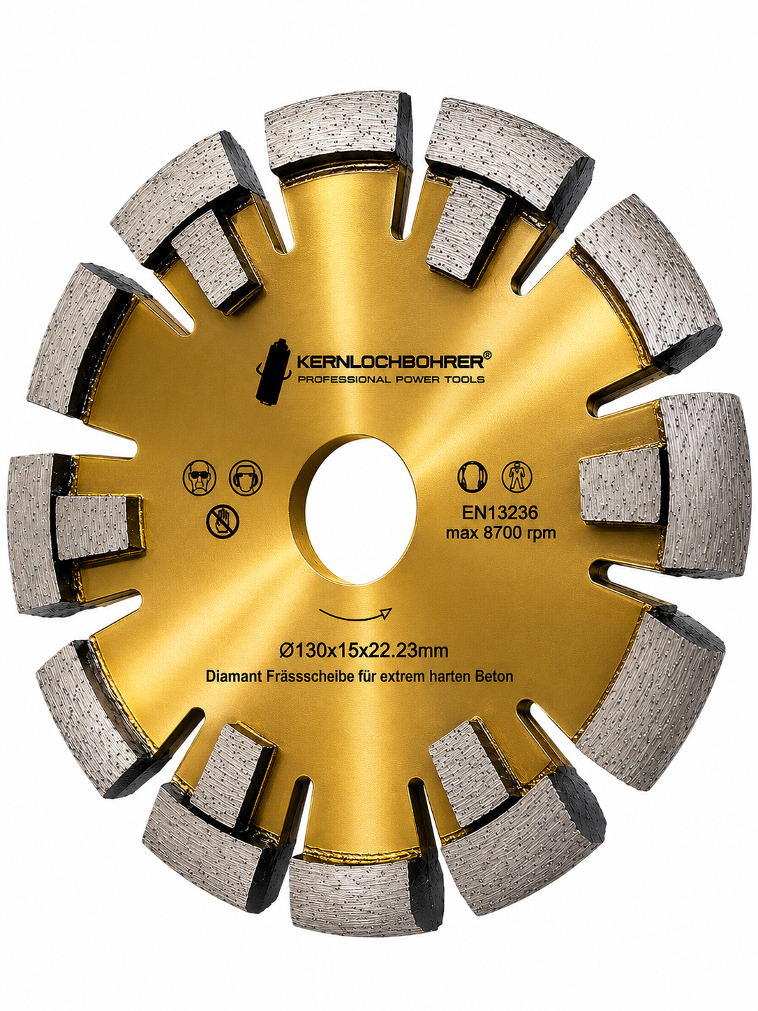 Diamant Frässcheibe für extrem harten Beton