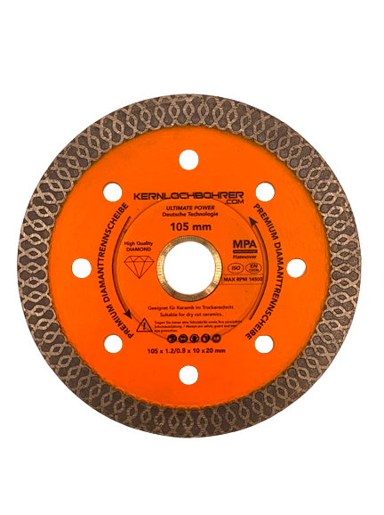 X-Turbo Diamanttrennscheibe für Keramik, Granit, Porzellan, Feinsteinzeug