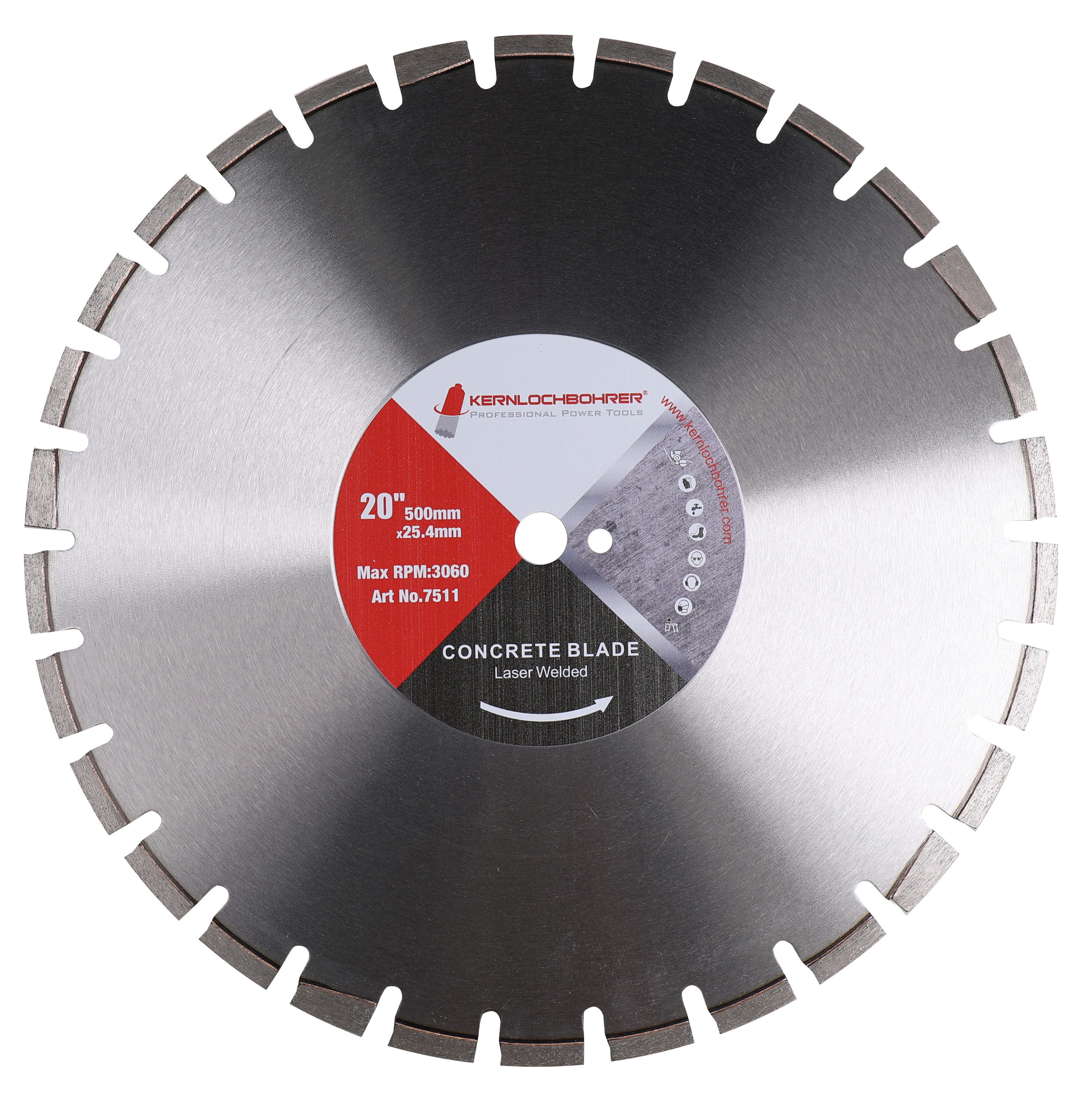 Diamanttrennscheibe für Beton Ø 500 mm