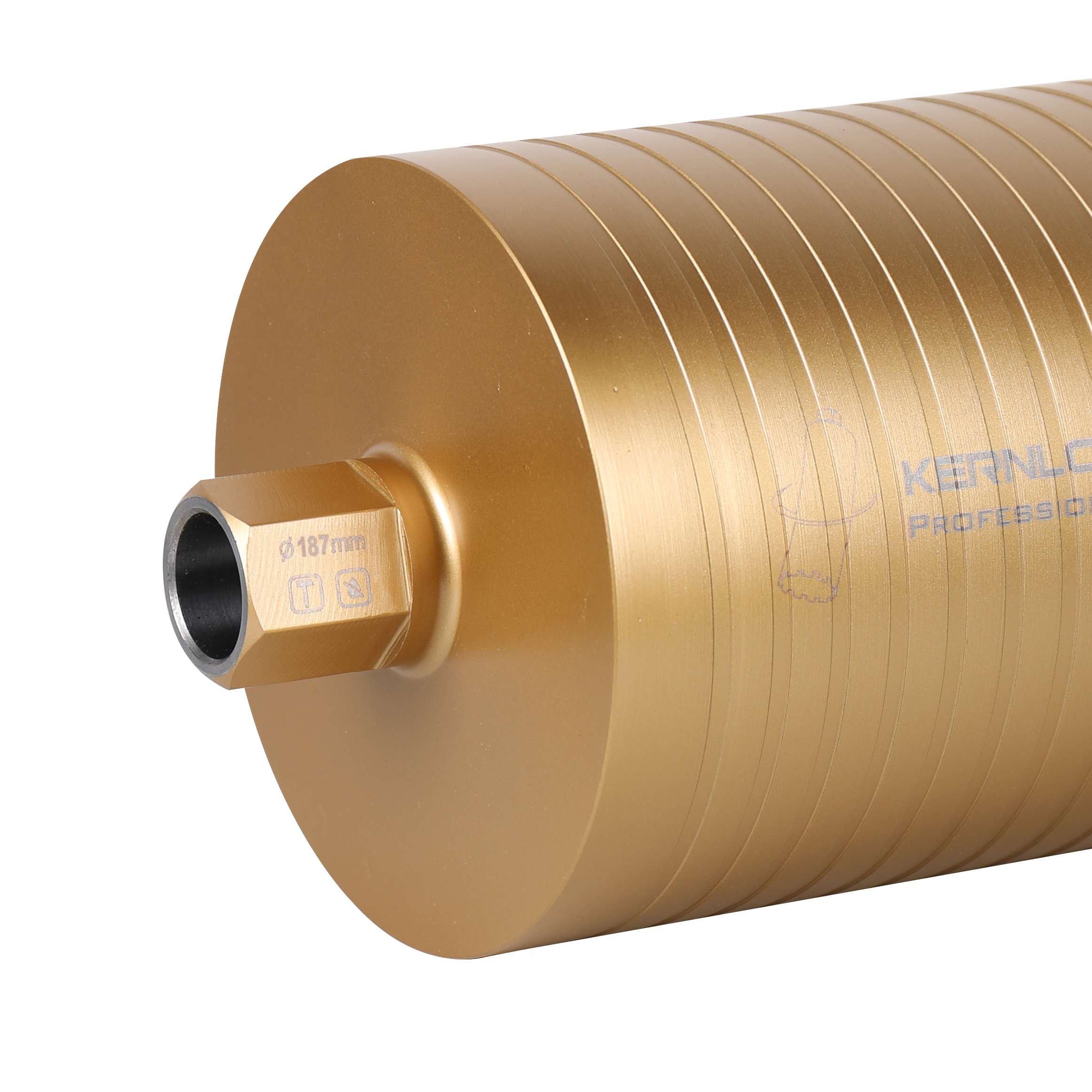 Couronne de forage diamantée à percussion douce Ø 187 mm x 450 mm