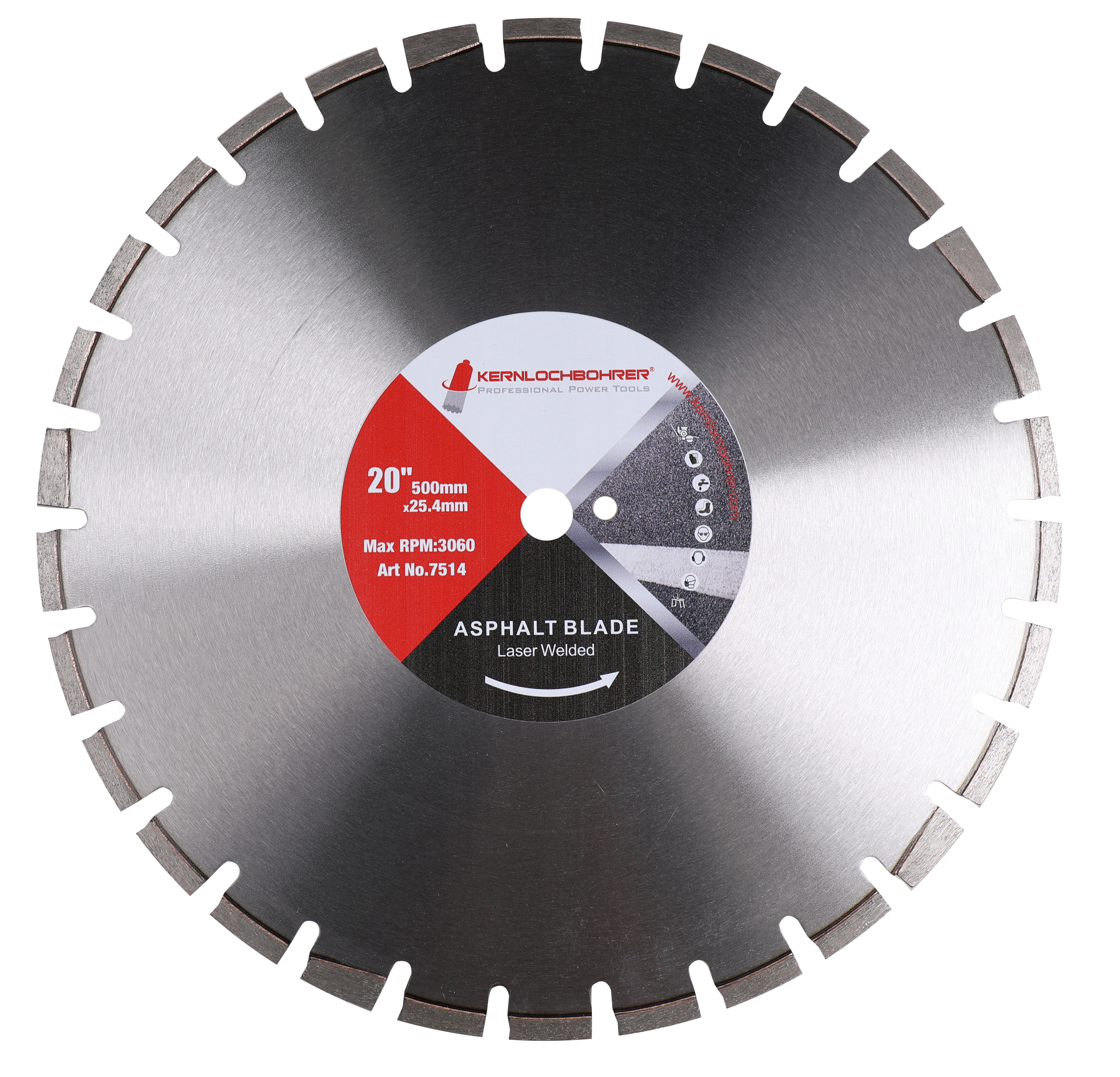 Diamanttrennscheibe für Asphalt Ø 500 mm