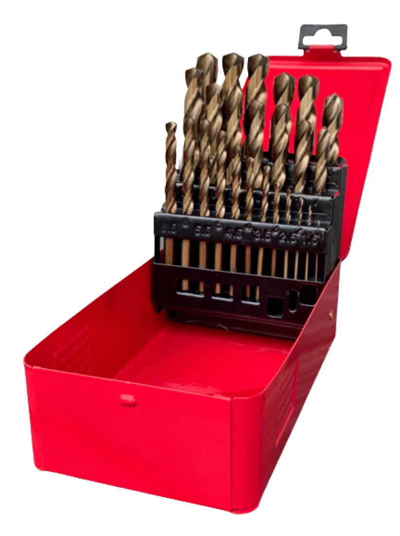 Metallbohrer-Set 25tlg. HSS-CO Titan beschichtet
