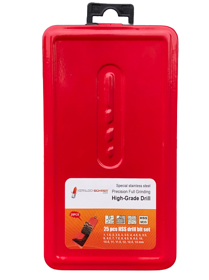 Metallbohrer-Set 19tlg. HSS-CO Titan beschichtet
