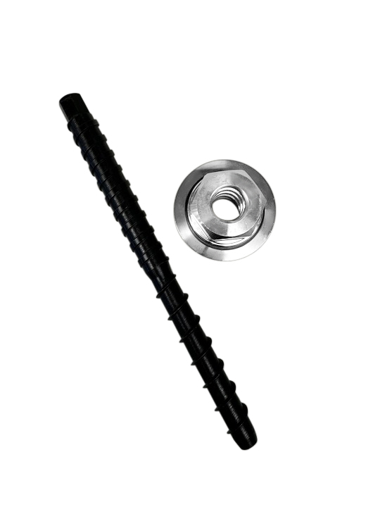 Kordel-Fix-Set Mutter L und Kordelgewindestange 220 mm / Betongewinde