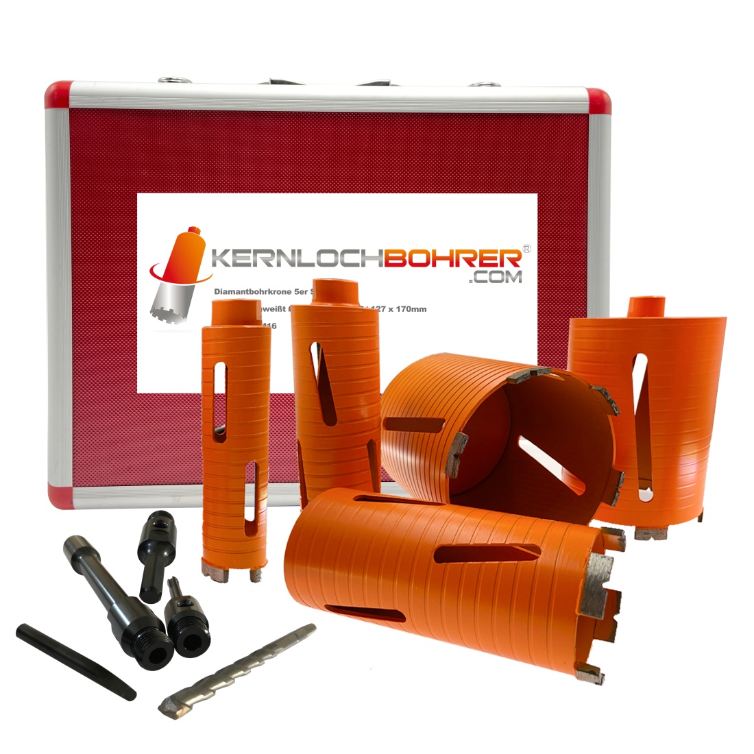 Kofferset 5tlg. Diamantbohrkronen