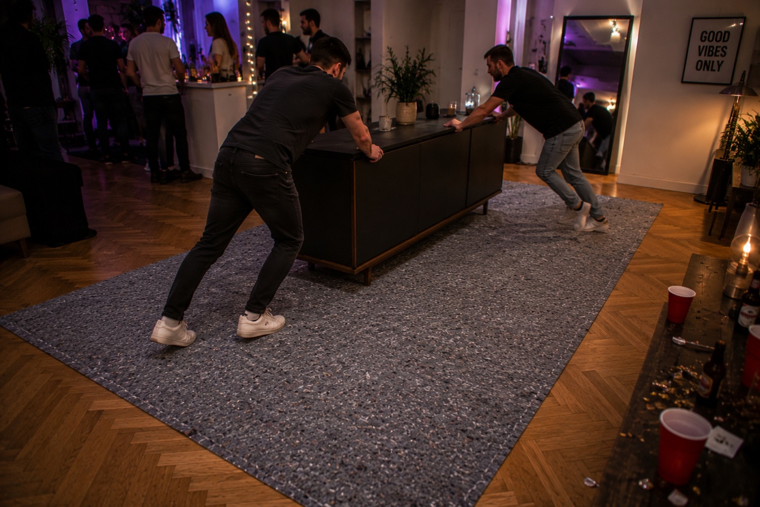 Schildersvlies - Afdekvlies grijs 200 g/m², thermisch verstevigd