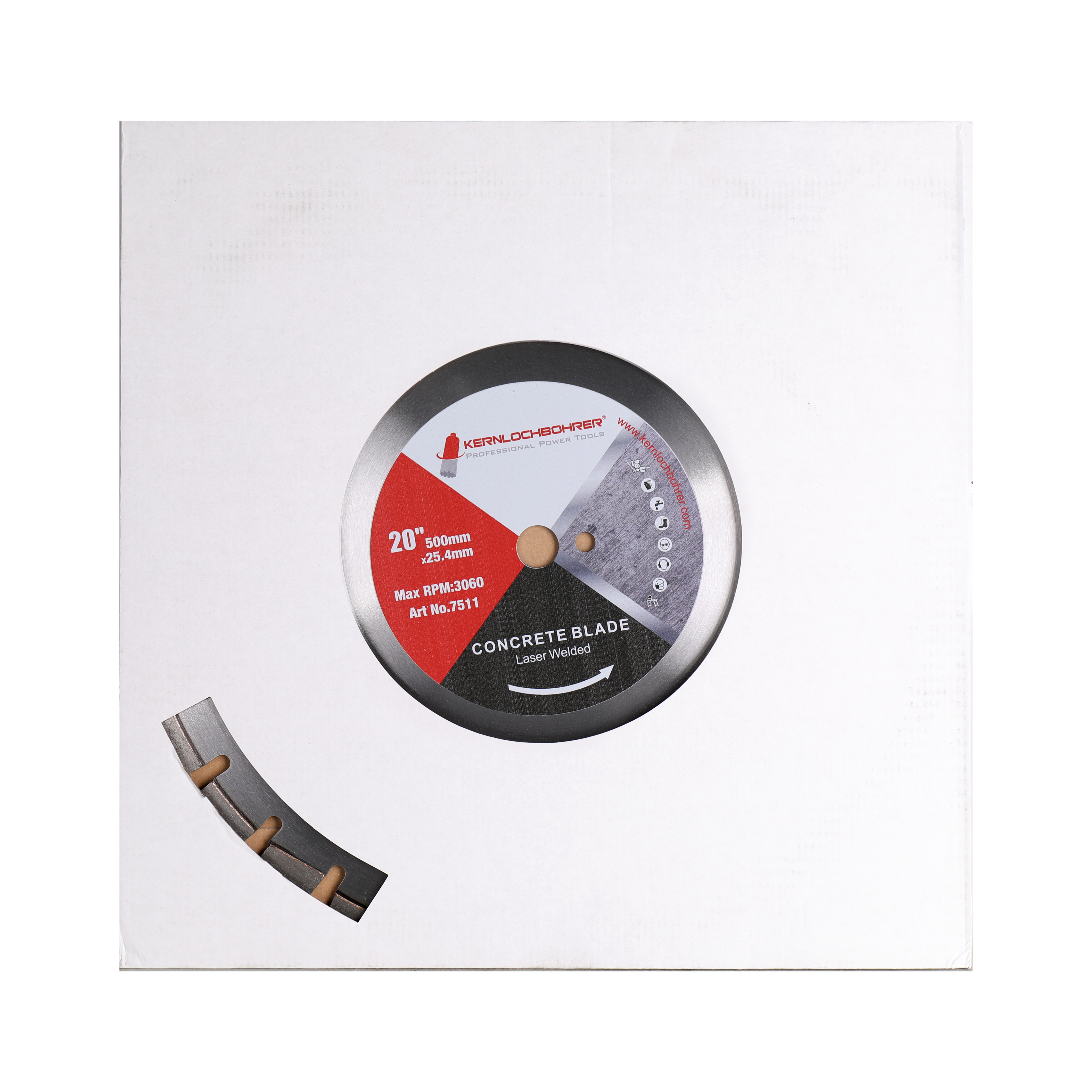 Diamanttrennscheibe für Beton Ø 500 mm