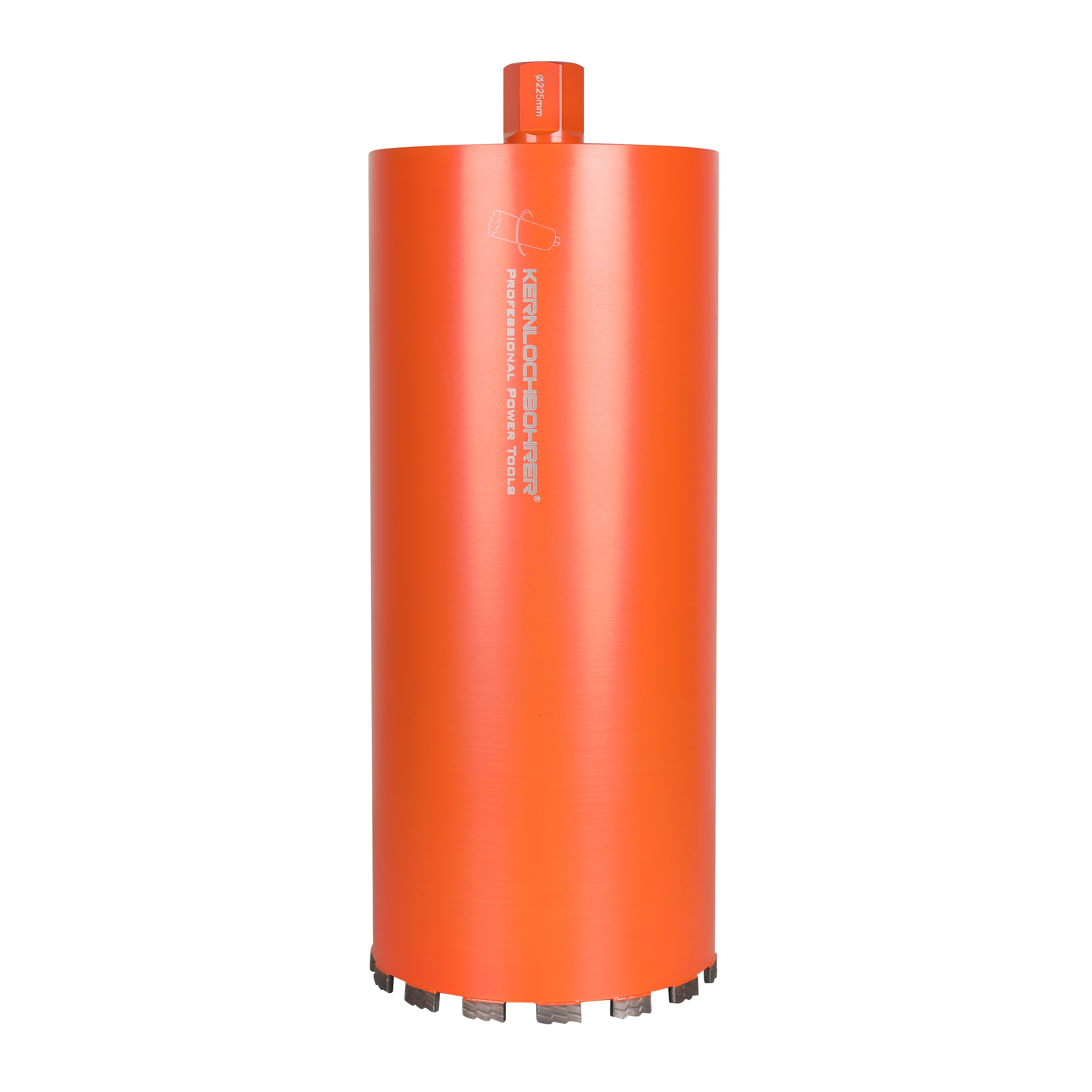 Couronne de forage diamantée PREMIUM Ø 225 mm x 450 mm