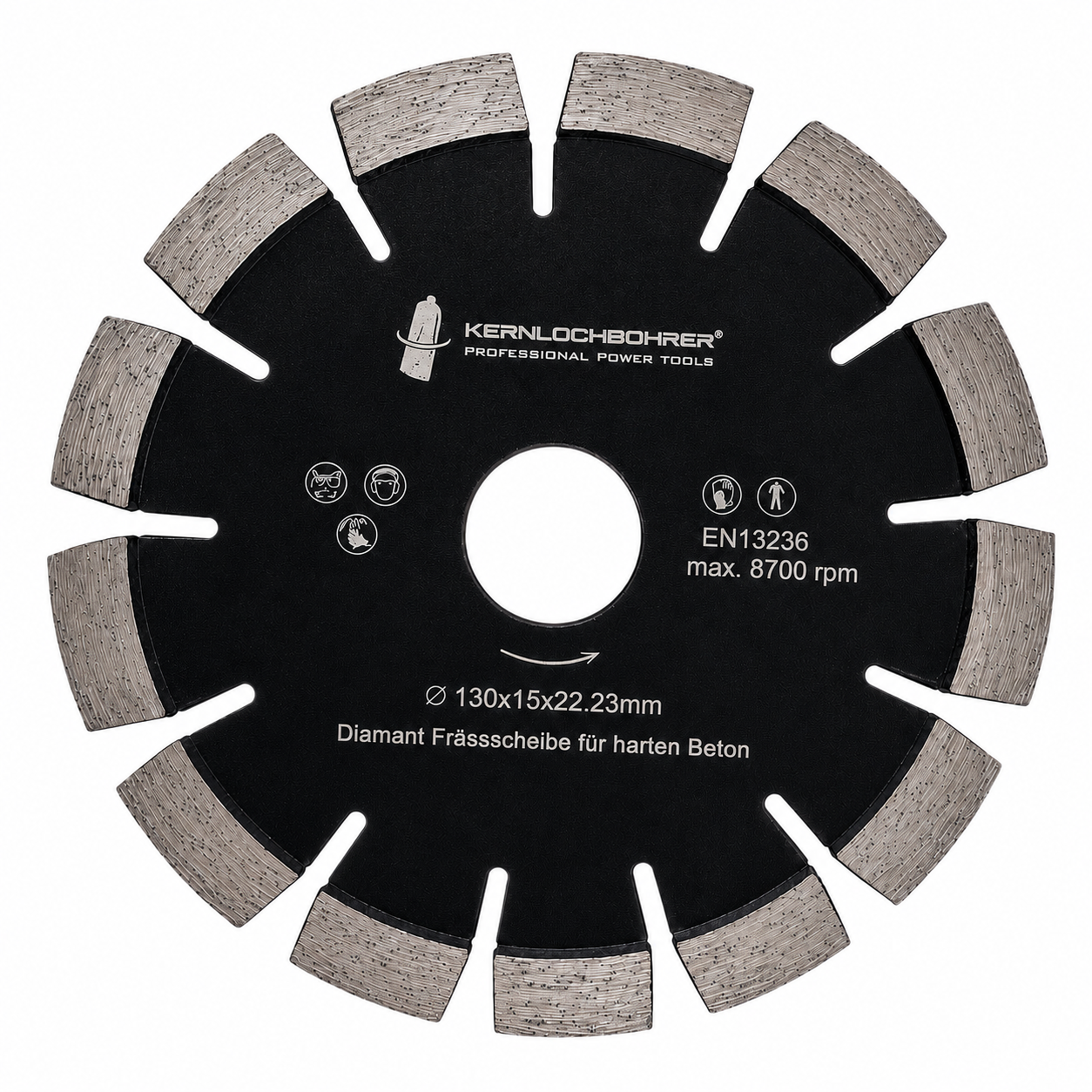 Diamant Frässcheibe Rund Ø 130 mm
