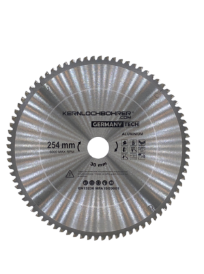 Lame de scie circulaire TCT Ø 254 mm pour aluminium/plastique 