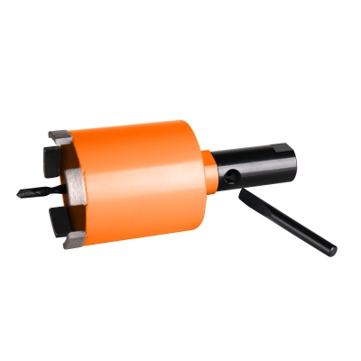 Adapter M16 internal and external thread 50mm with centre drill 8x230mm and driving wedge 