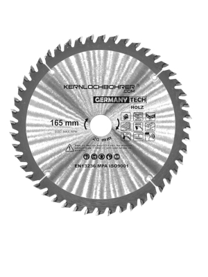 Professional TCT circular saw blade Ø 165 mm / 20 mm 48 teeth for wood 