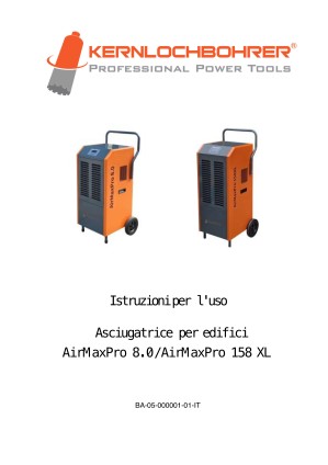 Istruzioni per l'uso di: Essiccatore da costruzione AirMaxPro 8.0